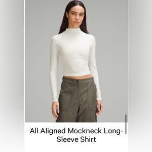 lululemon All Aligned Mock Neck Long Sleeve Shirt